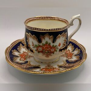 Royal Albert Crown China Teacup and Saucer - vintage 1930s-1940s